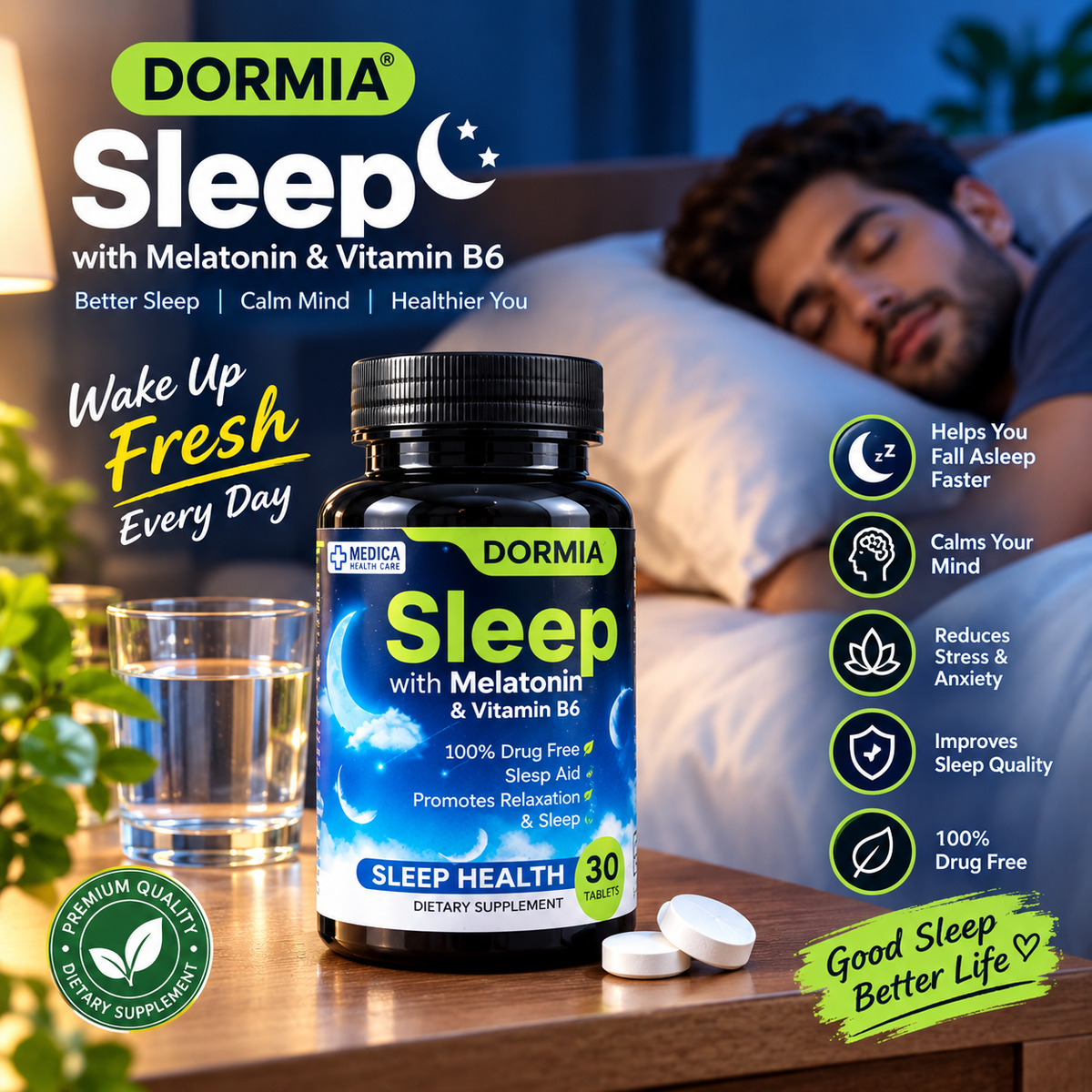 Tablet Dormia Sleep with Melatonin & Vitamin B6